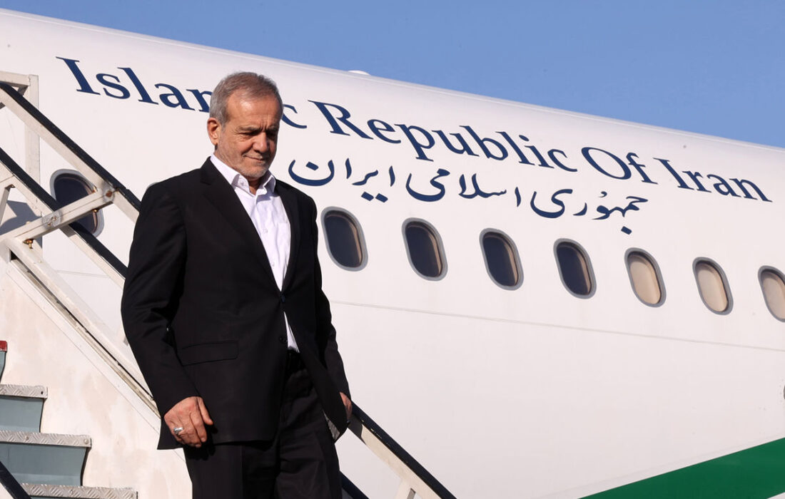 پزشکیان وارد استان خوزستان شد