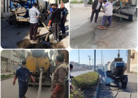 لایروبی بیش از ۲۸۰ هزار متر از خطوط جمع آوری فاضلاب در اهواز