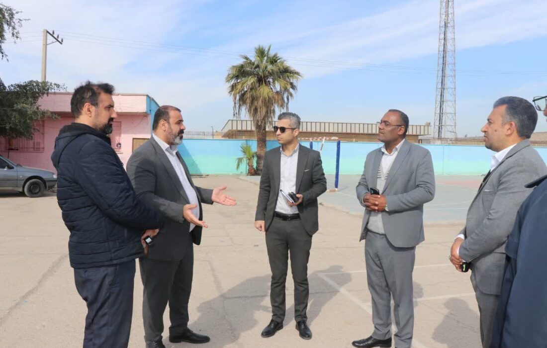 بازدید مدیرکل نوسازی مدارس استان خوزستان از مدارس طرح نهضت توسعه عدالت آموزشی در شهرستان کارون