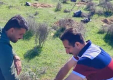 ۹۰۰ اصله نهال روز جمعه ۱۰ اسفند ماه در جریزه ساحلی کارون در منطقه مهرنان کاشته شد.