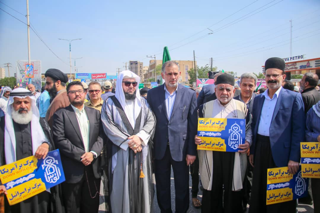 حضور پرشور مردم خوزستان در روز قدس پیام وحدت به جهان اسلام است