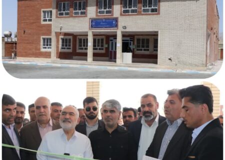 افتتاح مدرسه ۱۰ کلاسه فردوس شهرستان صیدون با حضور استاندار خوزستان در راستای نهضت توسعه عدالت آموزشی