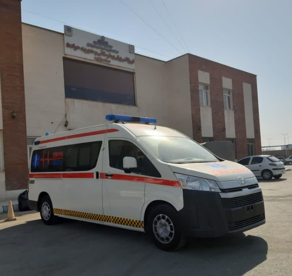 ورود آمبولانس نو به ایذه؛ گامی در ارتقای خدمات اورژانس