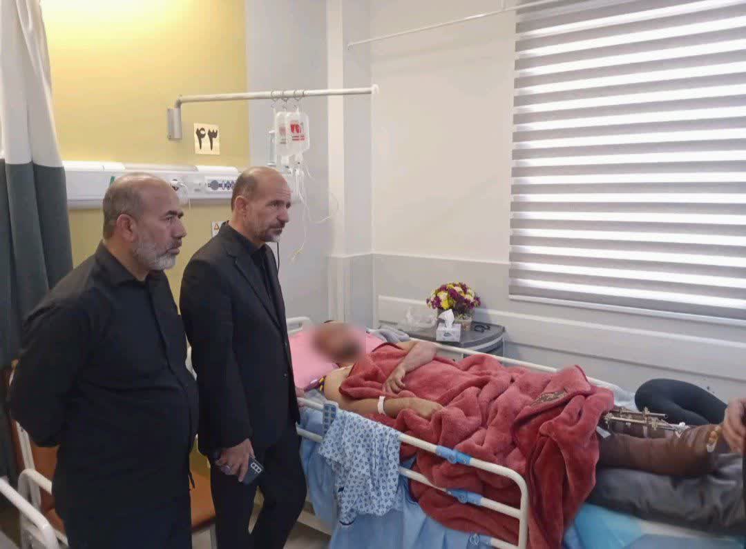 دیدار جانشین اداره ایثارگران سپاه پاسداران با مجروحین جنگ تحمیلی ۱۲ روزه رژیم صهیونیستی