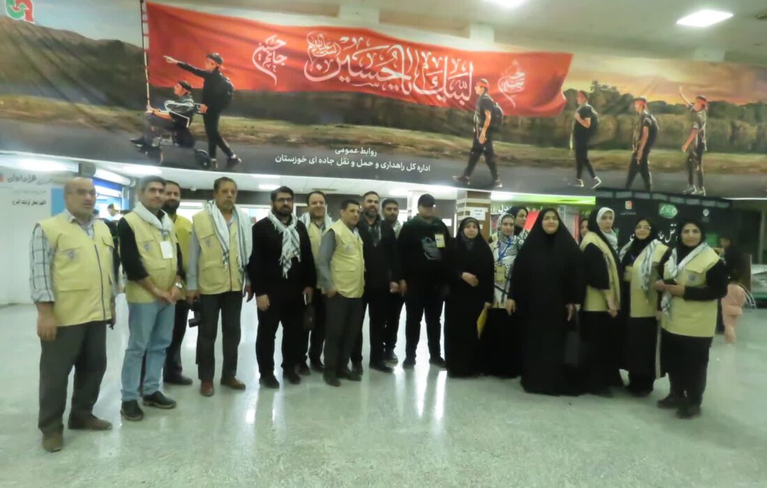 اعزام اولین کاروان رسانه ای سفیران حسینی بسیجیان رسانه خوزستان به مرز چذابه
