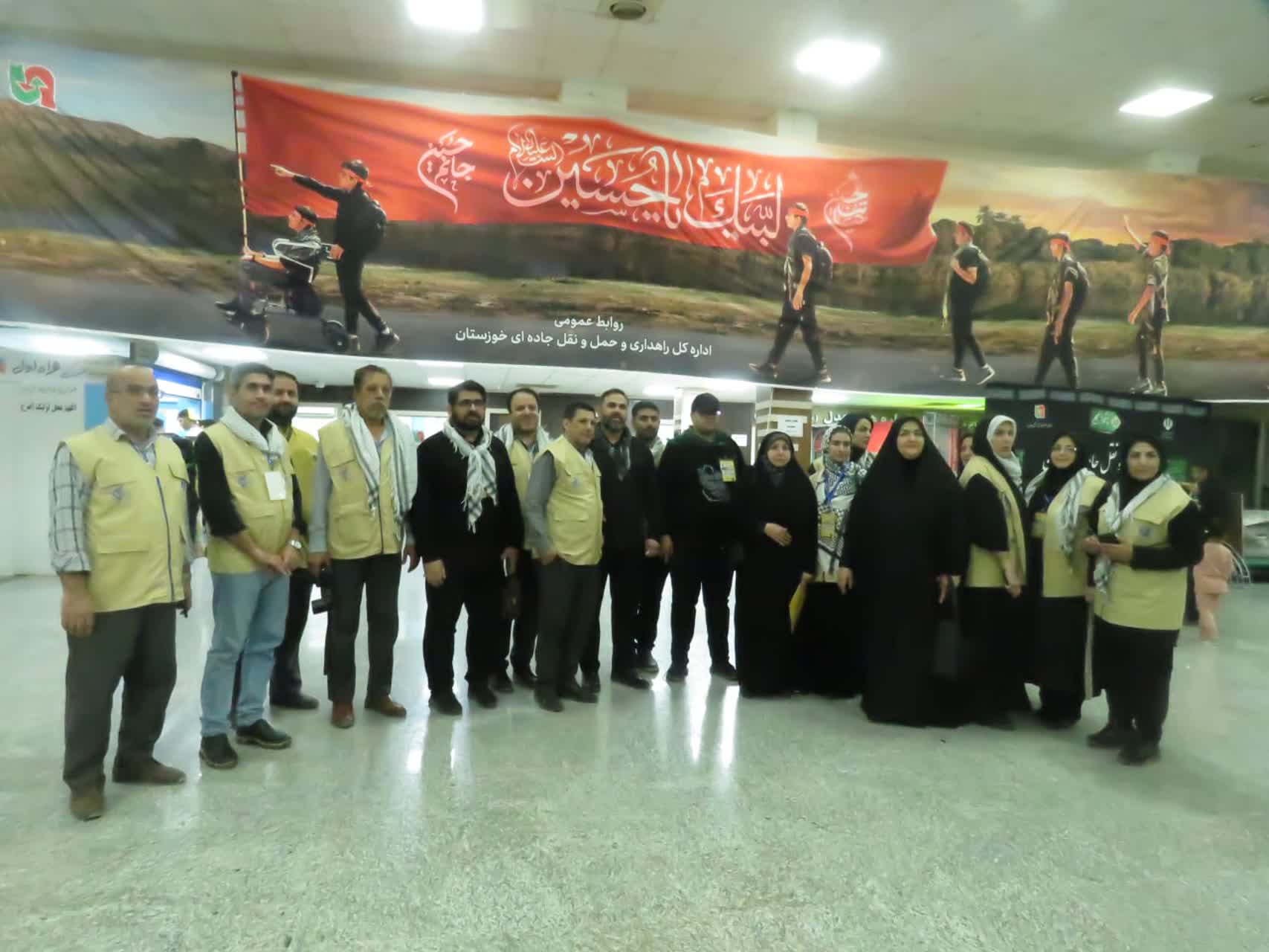 اعزام اولین کاروان رسانه ای سفیران حسینی بسیجیان رسانه خوزستان به مرز چذابه