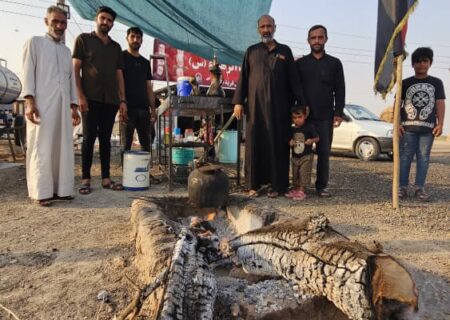 یک فنجان چای بهشتی از اهواز تا چزابه؛ جایی که دل‌ها زودتر از قدم‌ها به کربلا می‌رسند/گزارش تصویری