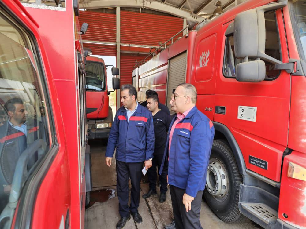 بازدید قائم‌مقام شرکت فولاد اکسین از زیرساخت‌های ایمنی و بهداشت صنعتی با رویکرد ارتقای سطح آمادگی عملیاتی