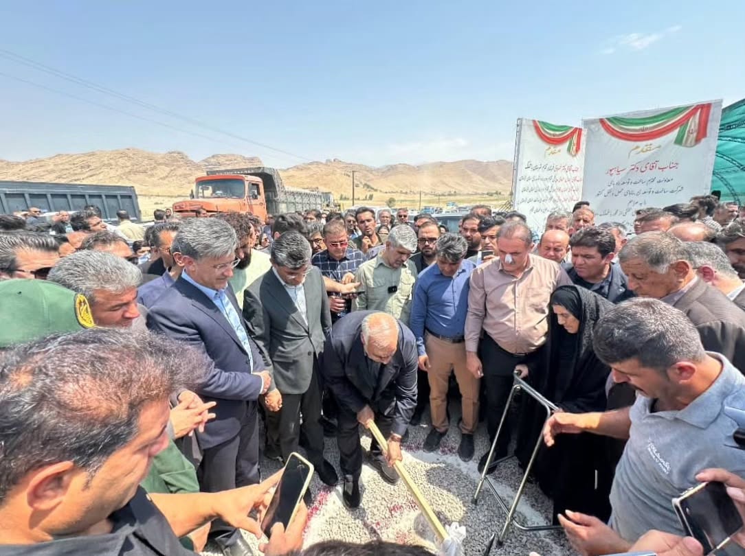 کلنگ‌زنی تعریض جاده کمربندی ایذه با اعتبار ۳۵۰۰ میلیارد تومان با حضور دکتر فرشاد ابراهیم‌پور