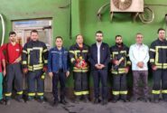معاون منابع انسانی و امور اجتماعی با کارکنان آتش نشانی و ایمنی فولاد خوزستان دیدار نمود