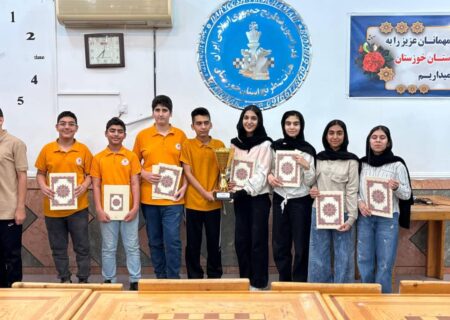 قهرمانی تیم کانون شطرنج ناحیه دو آموزش پرورش (مدرسه شطرنج پاییز) در مسابقات لیگ زیر ۱۸ سال استان خوزستان