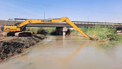 آغاز فاز دوم عملیات لایروبی رودخانه شاوور