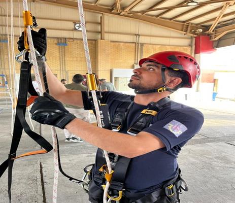 پالایش گاز هویزه مهارت کارکنان در عملیات ارتفاع را ارتقا داد