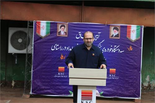 آیین الحاق سه دستگاه خودروی سنگین آتش‌نشانی و امداد به بخش HSE شرکت فولاد خوزستان انجام شد