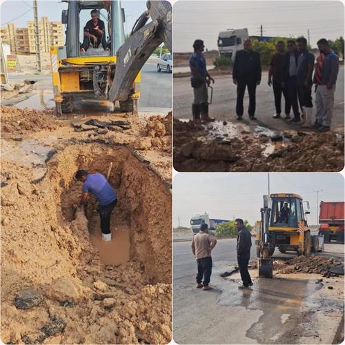 با هدف پایداری شبکه انجام شد؛ تعمیر خط انتقال خیابان دانشگاه آزاد بهبهان