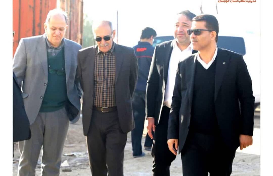 بازدید مدیر شعب بانک مسکن خوزستان از پروژه ۳۱۷ واحدی نهضت ملی مسکن کارکنان نفت