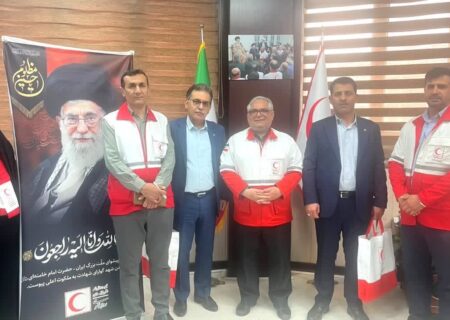 مدیر شعب بانک مسکن خوزستان به جمع اعضای هلال‌احمر پیوست