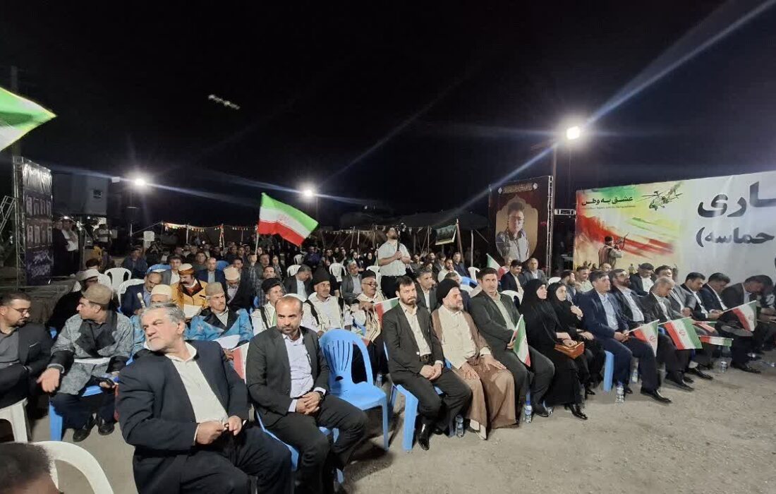 برگزاری آیین گرامیداشت شهدای اندیمشک و تجدید بیعت با رهبری در فضایی حماسی
