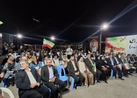 برگزاری آیین گرامیداشت شهدای اندیمشک و تجدید بیعت با رهبری در فضایی حماسی