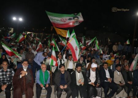 گزارش تصویری تجمع پر شور رامهرمزی های مقیم اهواز برای بیعت با رهبری و حمایت از نیروهای مسلح
