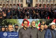 حضور مدیرکل آموزش و پرورش خوزستان در آیین وداع با رهبر شهید انقلاب اسلامی