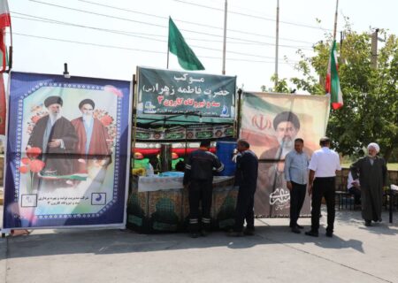 برپایی موکب عزاداری در ورودی سد و نیروگاه کارون۳